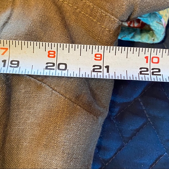 Linen blend olive green Relativity jacket EUC - Picture 6 of 8